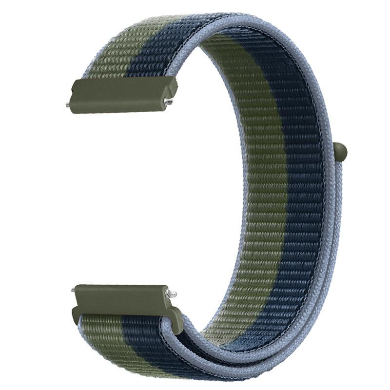 20mm 22mm Nylon Loop Band for Samsung Galaxy Watch 7/6/Classic/5/4/3/Gear S3 Wristband Huawei Watch 4/GT-2-3-Pro/Amazfit GTR/GTS