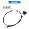 Hood Release Cable No.BP4K56720 Hood Latch Cable for Mazda 3 2004-2009 1 Pcs