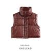 Kaslead New Arrival Women's Clothing Fashion Style Fashion All-Match Sequin Coating Short Cotton Jacket Vest
