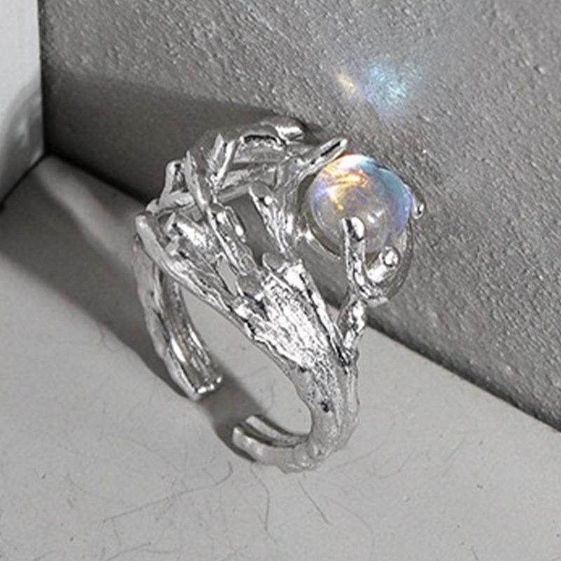 Elegant Korean Style Adjustable Heart Shaped Ring With Geometric Design For Women