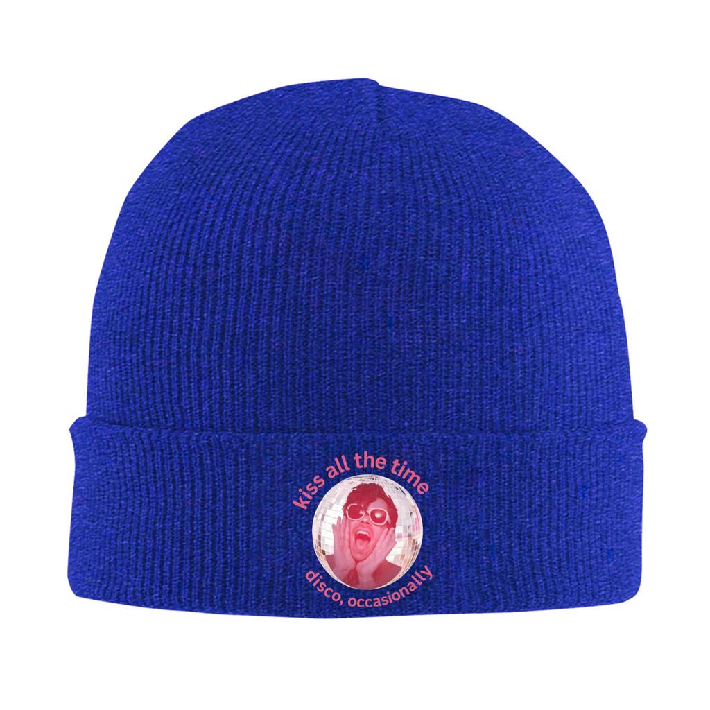 Harrys Styles Kiss All The Time Disco Occasionally Knitted Caps Womens Unisexs Skullies Beanies Winter Hats Acrylic Warm Caps