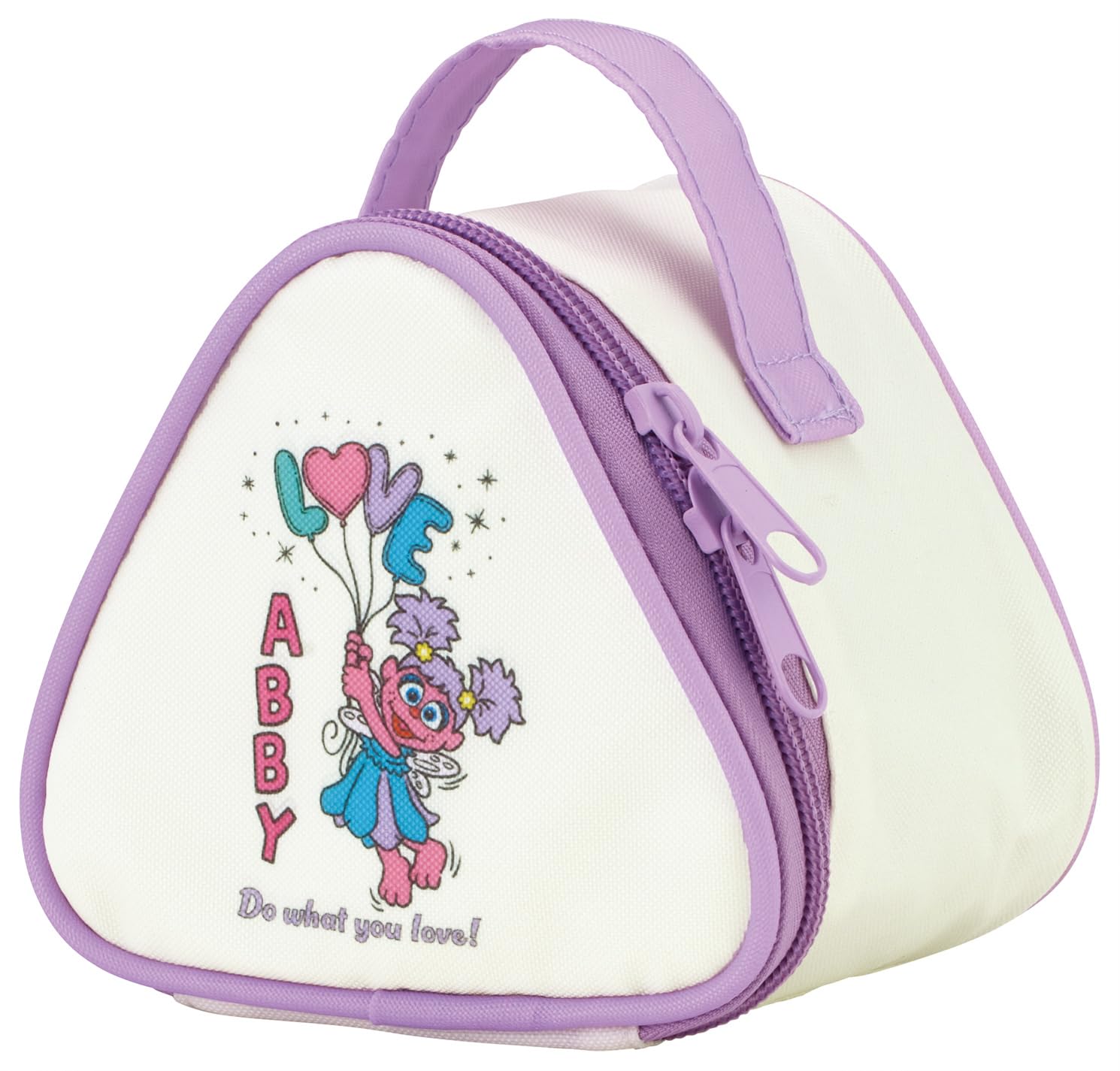 Skater Lunch Keeps Food Warm or Onigiri Case Sesame Street POP Abby x Zoe Onigiri-shaped Bag, Insulated, Cold, Pouch, 2-Pack, KONC2-A