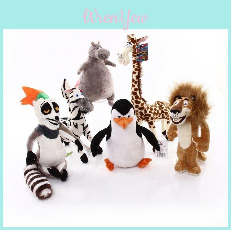 Cozy And Soft Madagascar Plush Toys Including Alex Lion Marty Zebra And More