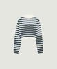 GROVE Esther Stripe Collar Knit (Ivory)
