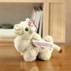 Kawaii Soft Stuffed Camel Keychain Cartoon Patterned Bag Charm Mini Backpack Decoration for Christmas Small Gifts