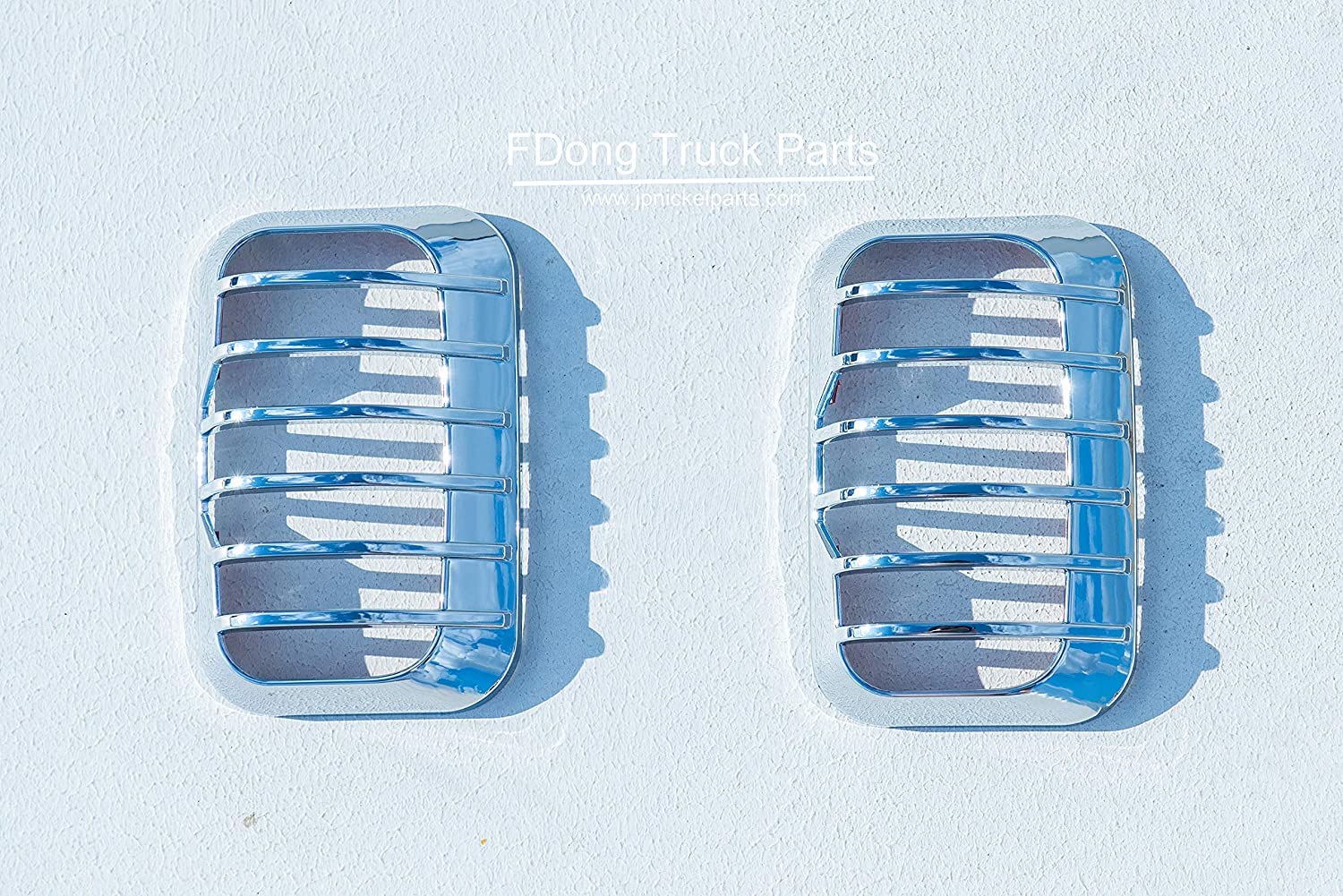 

Mitsubishi Fuso 17 Super Great Super Chrome Door Side Turn Signal Lamp Side Lamp Covers and Right (NEW/07 Great) Markers, Covers, (Left Set)