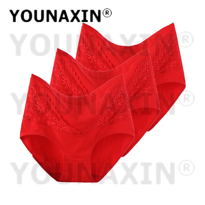 3 Pieces Plus Size Briefs Women's Lingerie Cotton Undies Underwear Breathable Panties Underpants L XL 2XL 3XL 4XL Fit 40-100kg