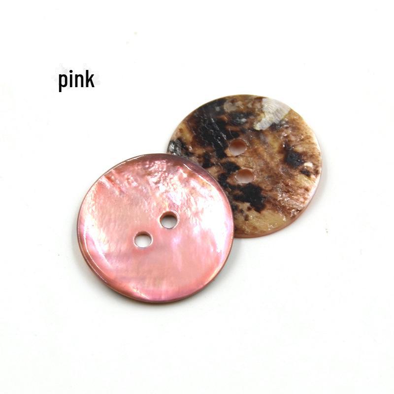 Natural Shell Spray Painted Button Sweater for Children