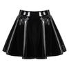 Latex rok voor dames voor dansvoorstellingen op het podium, kostuum voor dames, wetlook lakleren uitlopende minirokken