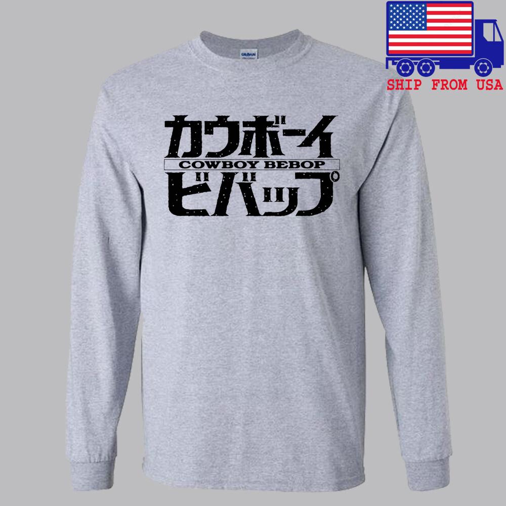 Cowboy Bebop Cartoon Anime Grey Size S2XL Unisex T-Shirt S