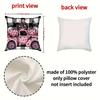 1pc Black Pink Halloween Cushion Cover Pumpkin Printed Washable Cover Halloween Themed Party Living Room Bedroom Decoration