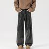 New Spring and Summer Scimitar Pants Dirty Pants Burned Fried Salt Water Washing Street Jeans Trousers