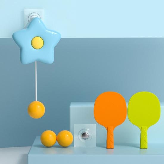 1 Set Children Indoor Hanging Table Tennis Trainer Set Automatic Rebound Ping-Pong Practice Toy Improve Sensory Educational Toy Parent-child