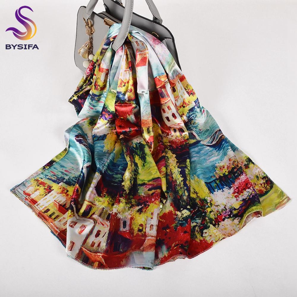 Ladies Pink Scarves Wraps New Lily Large Square Women Silk Scarf Cape 160*70Cm High Top Autumn Winter Female Silk Neck Scarf