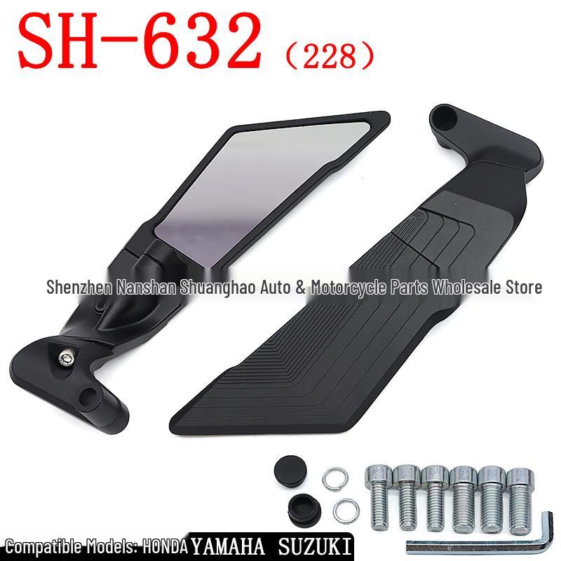 

SH-632 Wind Deflector Rearview Mirror for KTM 250/390/200/690 чорний