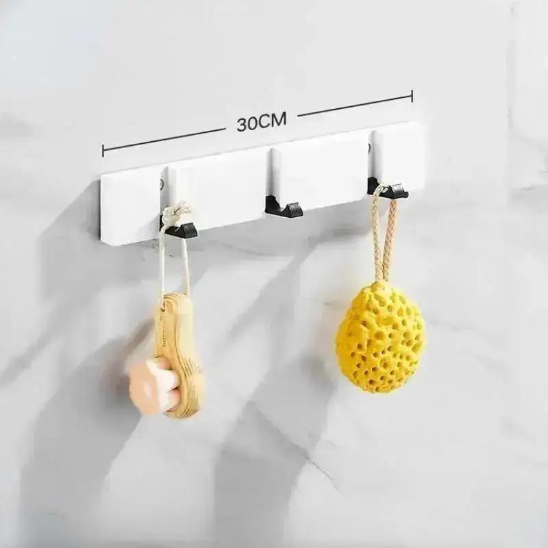 

1 шт. Креативный деревянный рядный крючок Складной крючок для подвешивания одежды, сумок, ключей Вешалка для одежды в гостиную Предметы домашнего обихода A