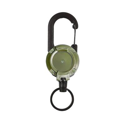 Anti-diefstal metalen gemakkelijk te trekken gesp touw elastische sleutelhanger sportieve intrekbare sleutelhanger anti-verlies jojo skipas identiteitskaart