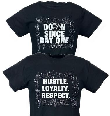 T-shirt Nera John Cena Down Since Day One Hustle Loyalty Respect