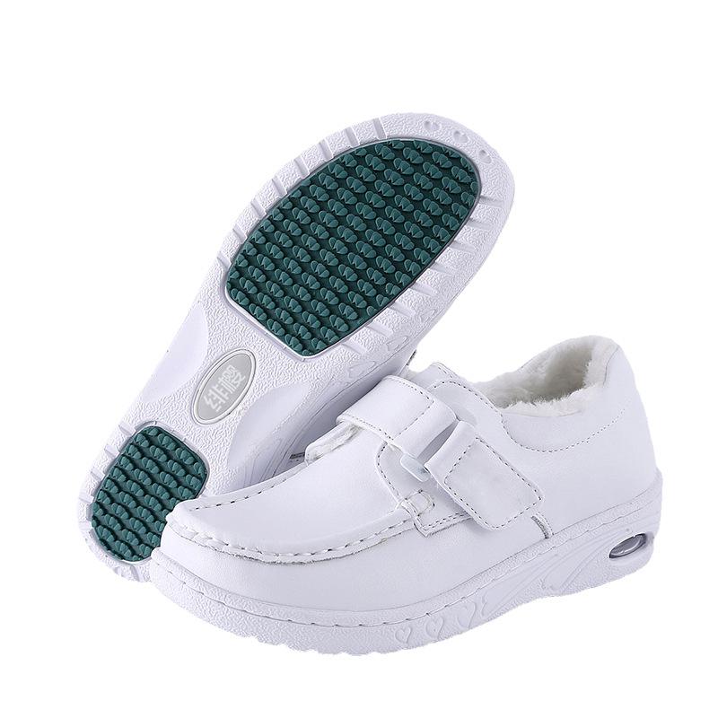 

Breathable Cowhide Nurse Shoes: Soft Sole, No Foot Odor, Anti-slip, Comfortable Air Cushion, Shock Absorption, Spring/Summer Style. 41