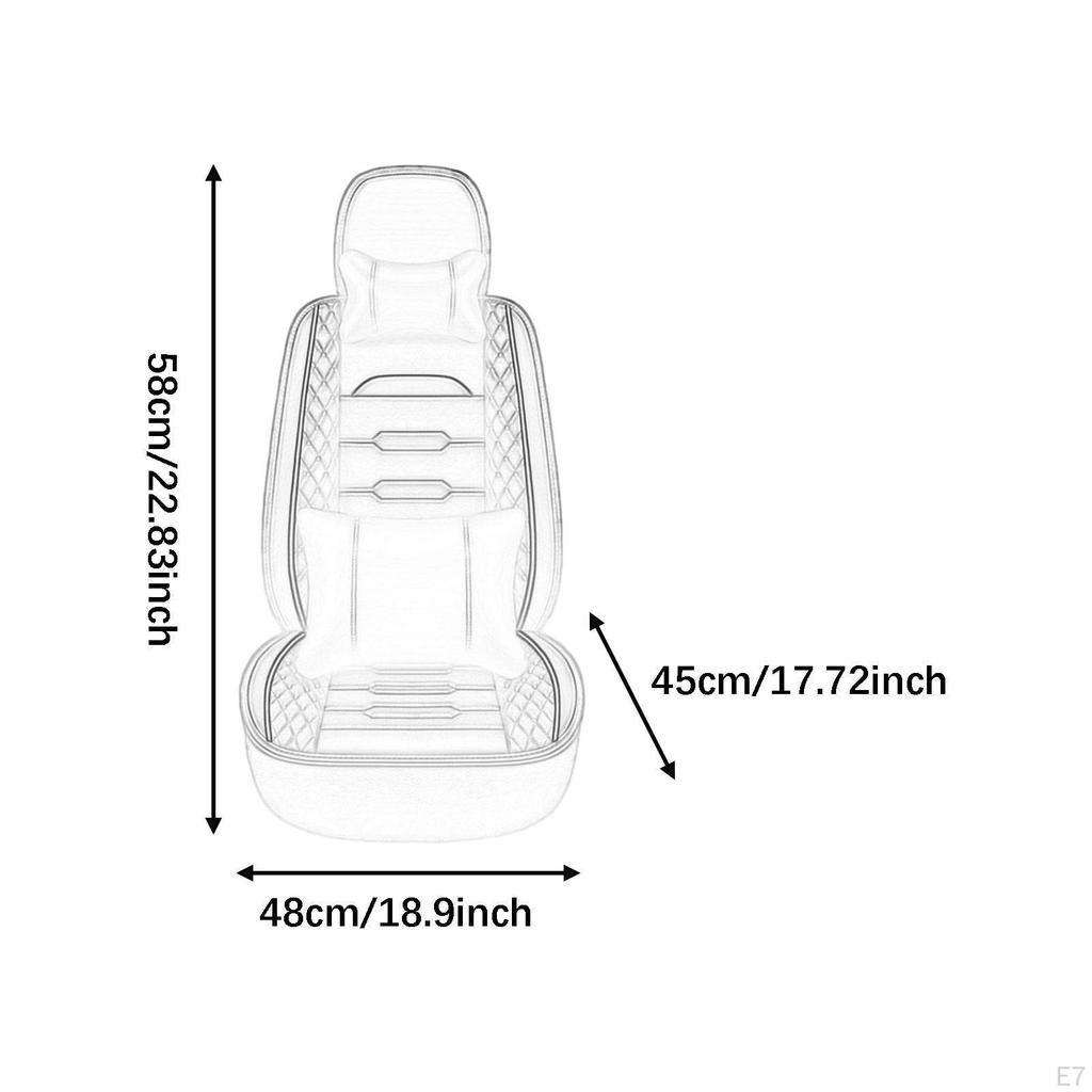 Excavator Seat Cover Accessories Protector Breathable PU Leather Wear Resistant Decorative Easy to