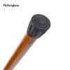 Orange Wooden Single Joint Fashion Walking Stick Decorative Cospaly Cane Halloween Mace Crutch  Wand Crosier 92cm