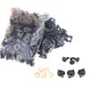 100Pcs 12mm Plastic Eyes for Bear Animal Dolls Safety Type with 50Pairs Suitable for Professional DIY Craft Making