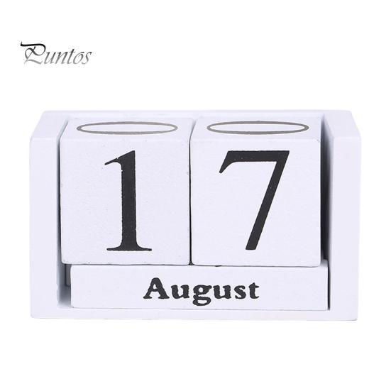 

Дерев яні блоки Настільний календар Відображення дати місяця Багаторазовий сільський будинок у сільському стилі з масиву дерева Вічний календар Домашній офіс Прикраса робочого столу