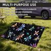 1Pcs Starry Sky Shimmering Dragonfly Car Trunk Mat with Anti Slip Cargo Liner Waterproof Rear Storage Protector Floor Mat for SU