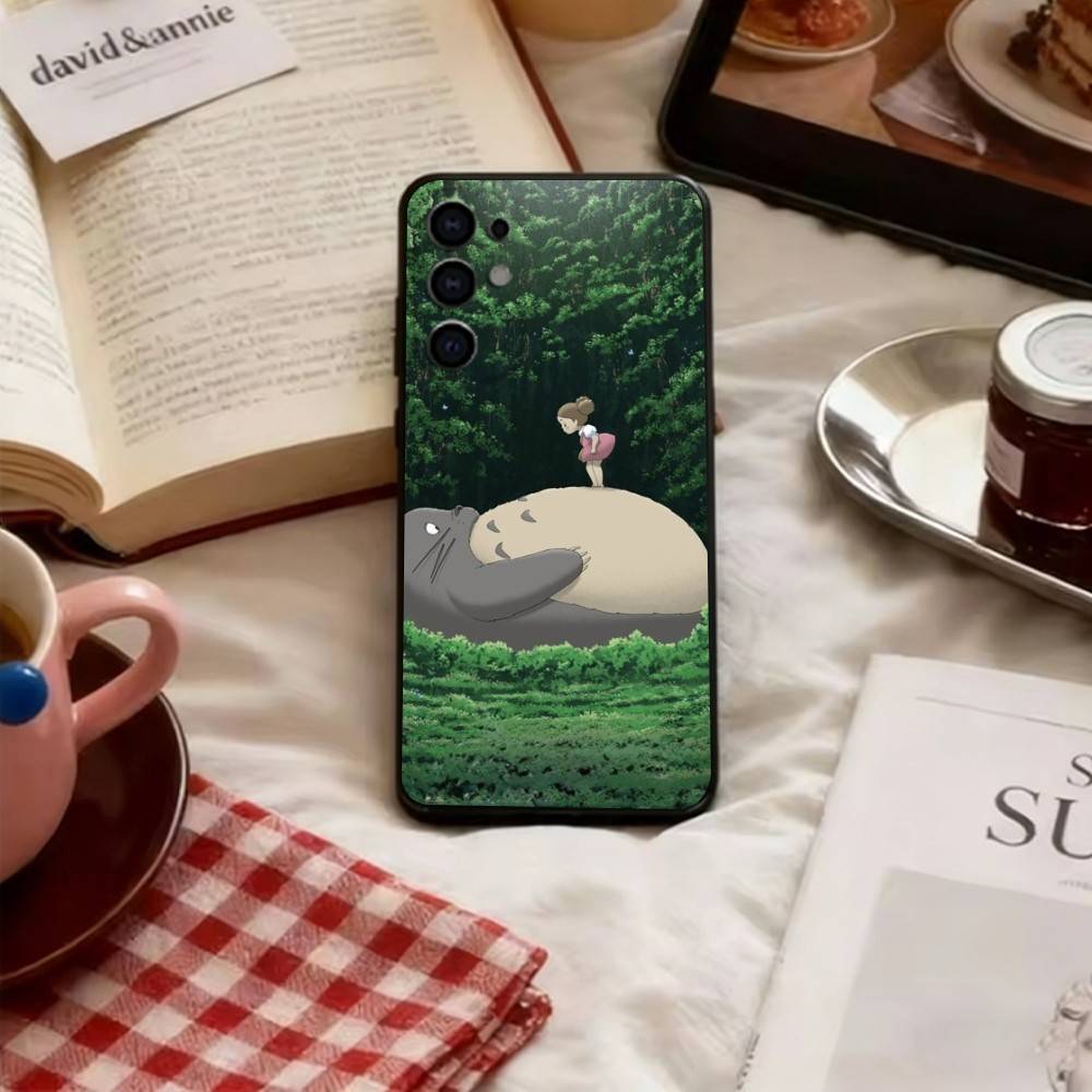 My Neighbor Totoro Phone Case Soft Black For Samsung S25,S24,S21,S22,S23,S30,Ultra,S20,Plus,Fe,Lite