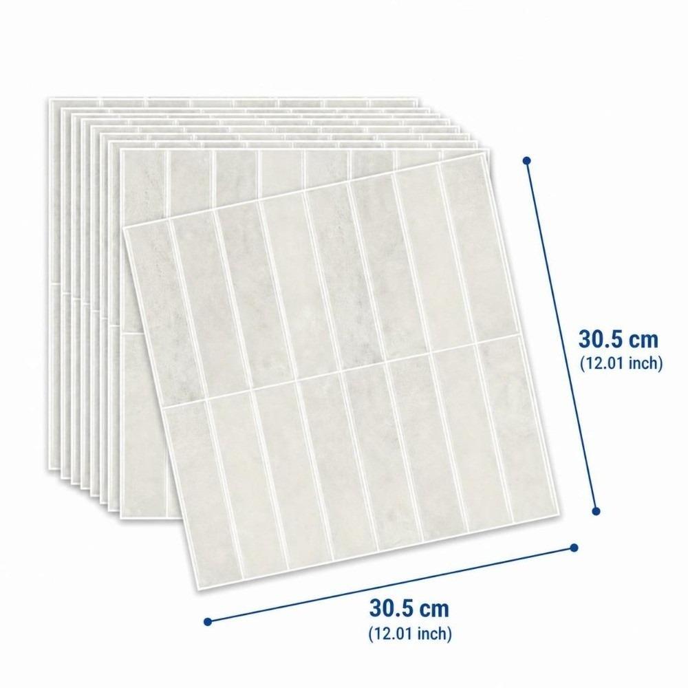 12PCS 2D Print Wall Decal Self Adhesive Cover Sheet Multi Pattern Tile Sticker  Cabinet Refit
