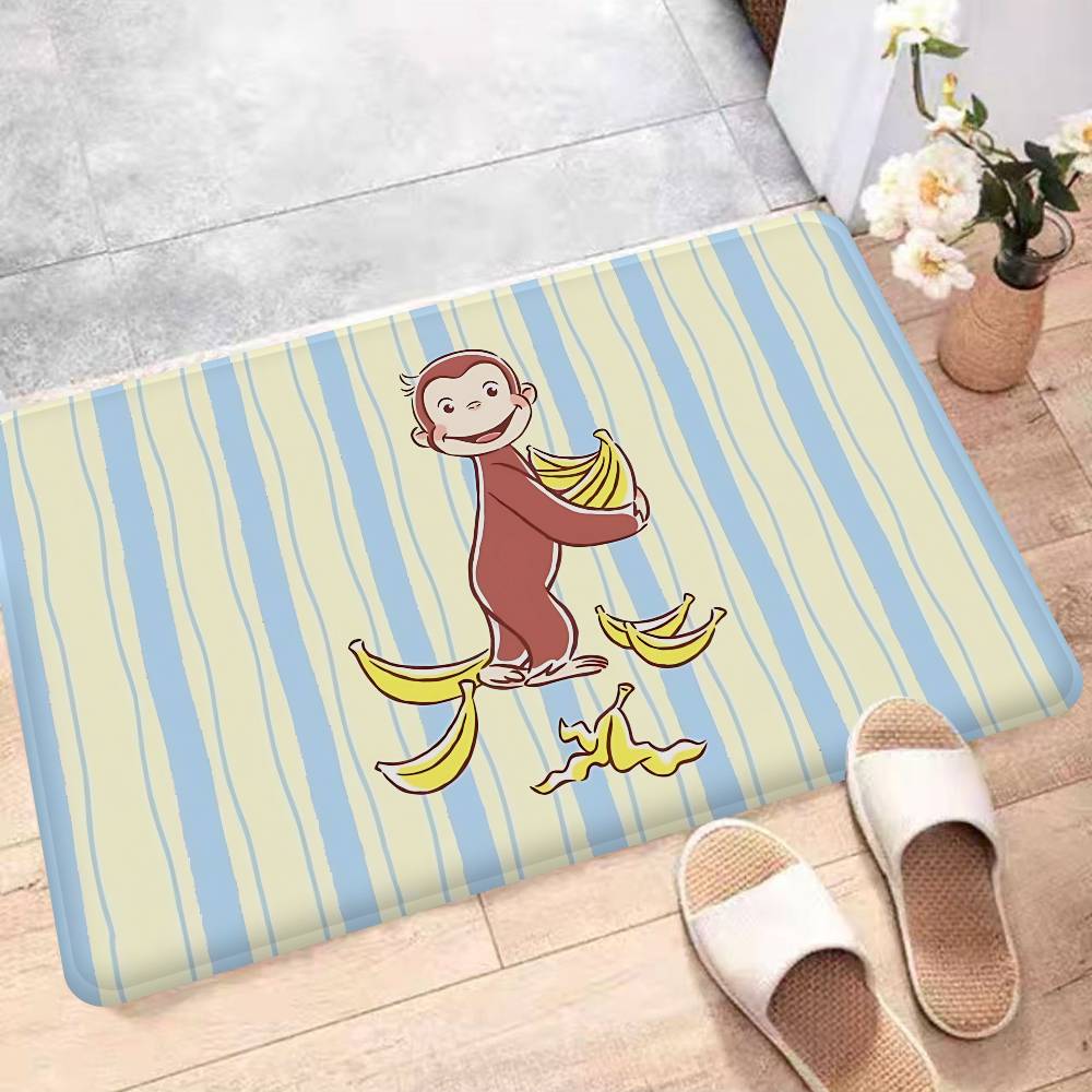 MONKEY CARTOON C-Curious GeorgeS Bath Mat Nordic Style Home Doormat Bathroom-Toilet Mats Bedroom Welcome Doormat