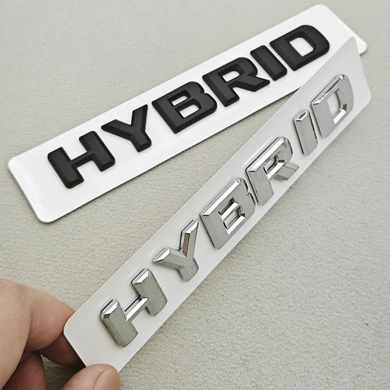ABS Car Letters Logo HYBRID Sticker Side Fender Badge Rear Trunk Emblem For Mercedes Benz S Class C300 E300 GLE350 GLC300 TN2