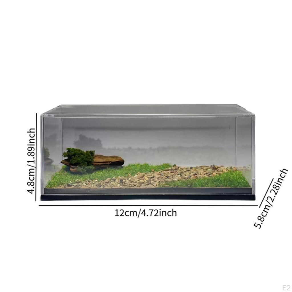 1:64 Scale Car Model Display Box, Miniature Scene Diorama Base Vehicle Storage Case Parking
