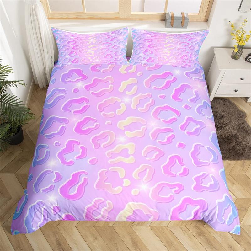 Leopard Cheetah Comforter Cover Twin Zebra Snake Giraffe Animal Skin Print Duvet Cover Abstract Geometric Patchwork Bedding Set