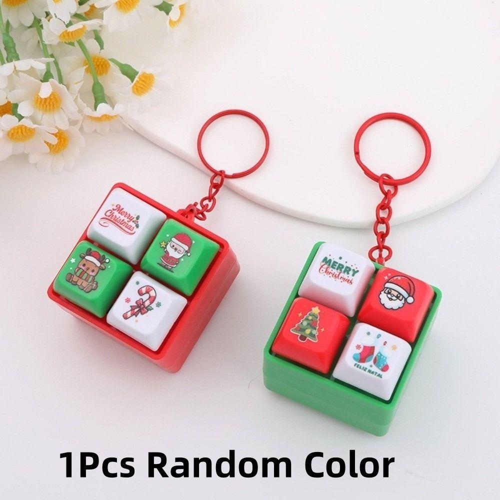 Anti Stress Finger Keyboard Games Keychain Fidget Decompression Creative Bag Pendant  Boys Girls