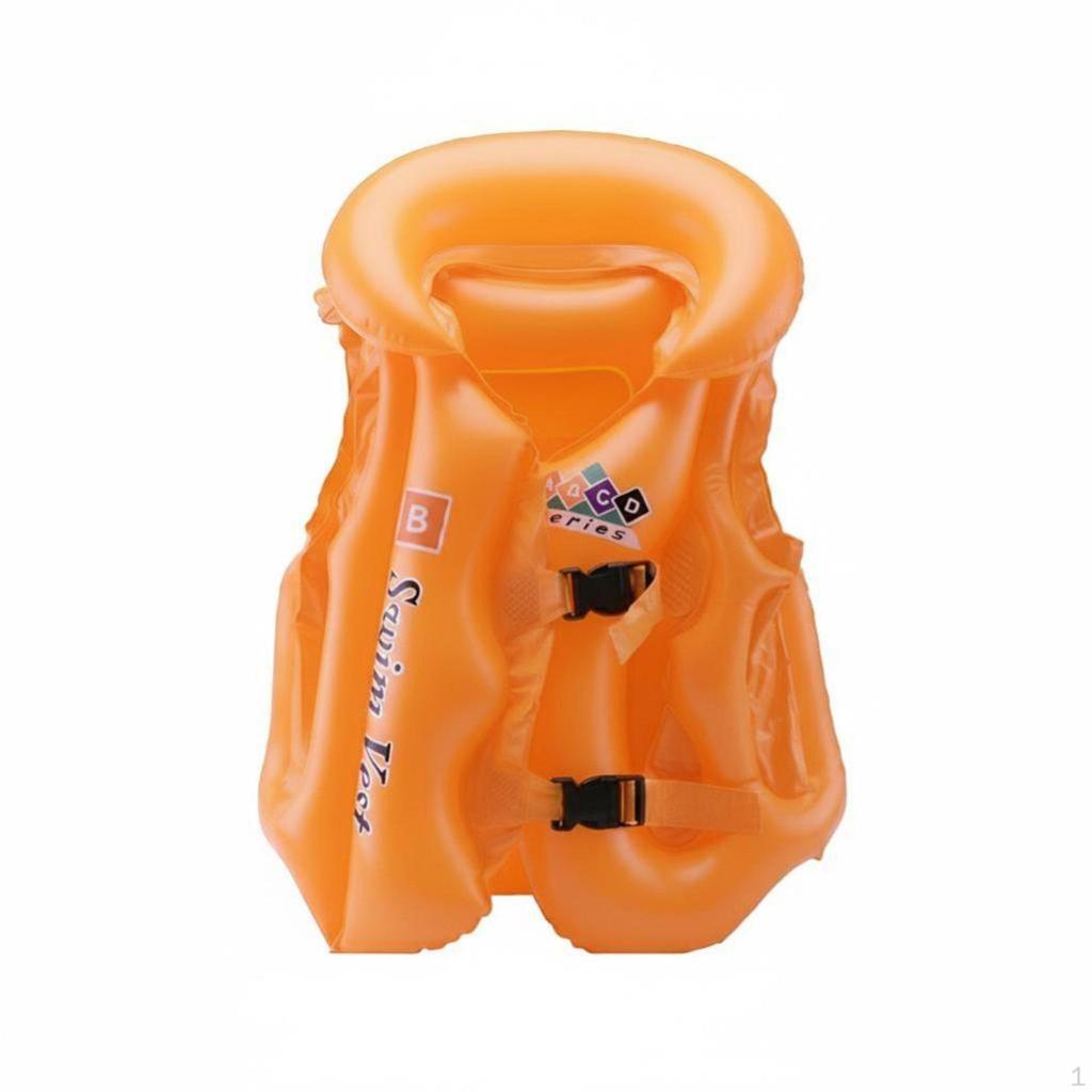 Kids Inflatable Swim Vest, Buoyancy Life Jacket, Arm Float Set, Beginner Aid, Unisex