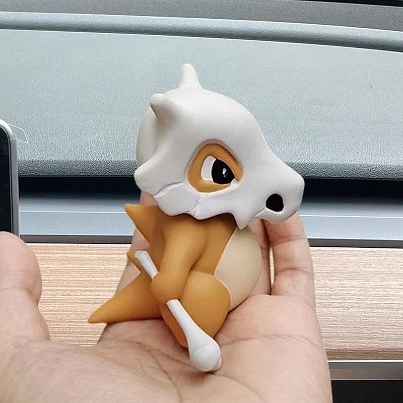 Pokémon Cubone Animefigur Karaktär Pocket Monster 7,5 cm Söt Actiondocka Bilhänge Modell Dekoration Leksak Gåvor