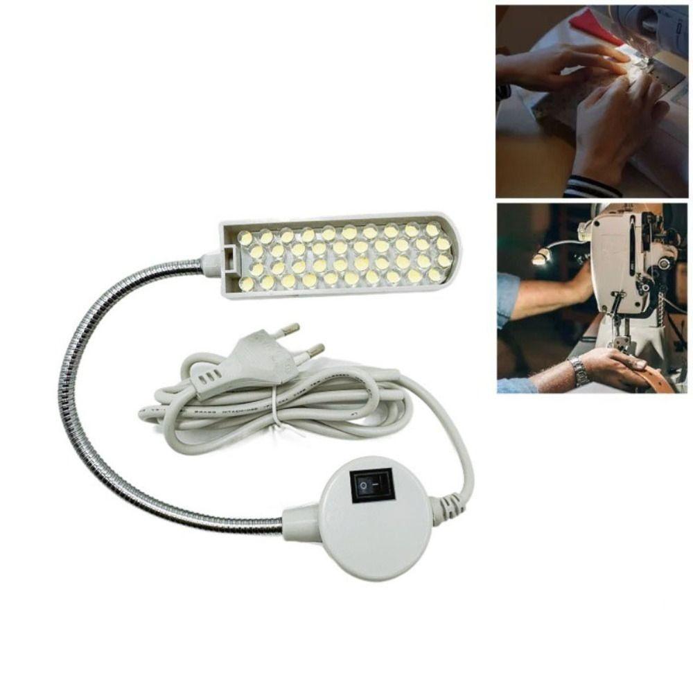 Flexible Sewing Machine Light Magnetic Base Super Bright Goose Neck Work Lamp Plastic Adjustable Industrial Lights Workbench