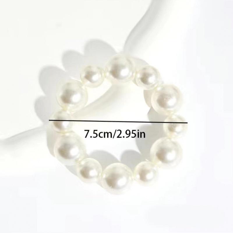 Korean Romantic Pearl Hair Ties - European & American Style Women's Fashion Accessories