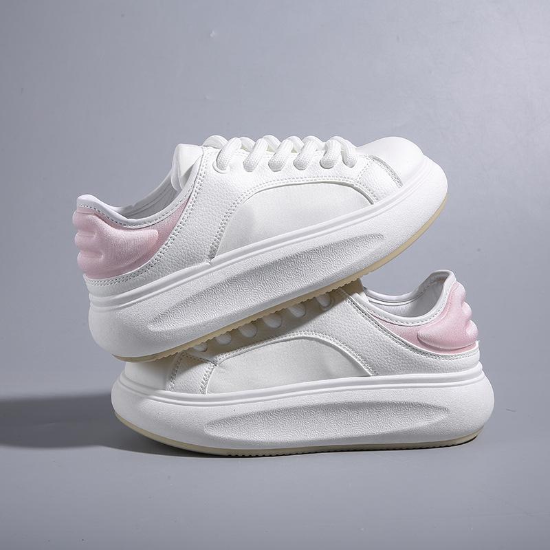 

Little white shoes women s 2025 new student shell head casual versatile board shoes trend ins sports style platform single shoes 40