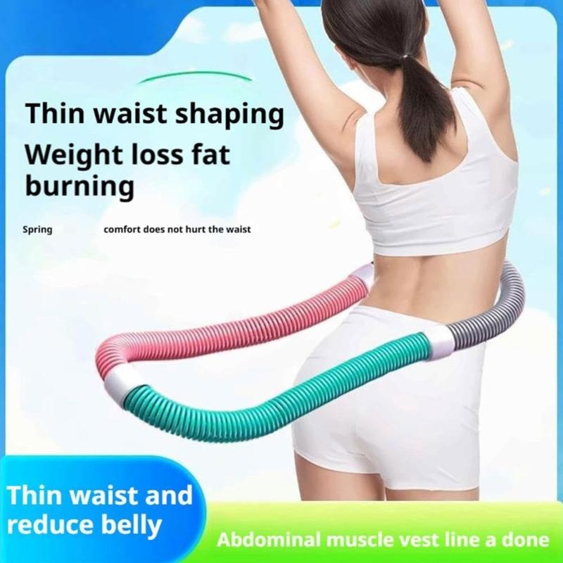 Weighted Soft Spring Hoop Foldable Fitness Hoop Exercise Hoop Slimming Exercise Equipment for Home and Travel