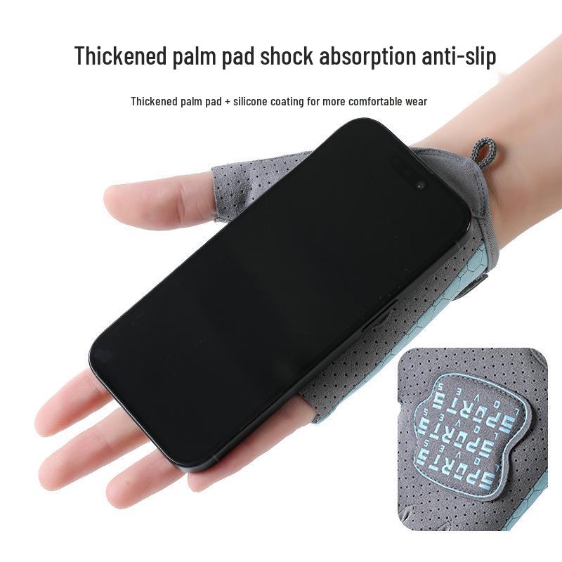 Breathable Non-Slip Half Finger Workout Gloves: Wear-Resistant & Anti-Blister