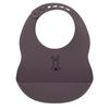 NATTOU Bavoir Lapidou - 100% Silicone - Gris