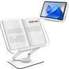 Athvcht Acrylic Book Aluminum Infinitely Adjustable Excellent for Posture for Bookstand, Foldable, Holder, 360° Rotation, Alloy, Angle/Height,