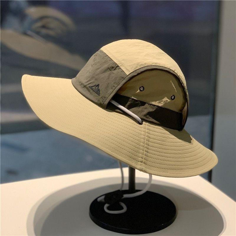 New hat women's quick-drying summer visor outdoor hat men's bucket hat travel shading mountaineering camp sun protection versatile