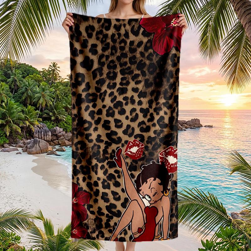 Large Beach Towel Quick Dry Absorbent Towel For Beach IndoorBetty Boop