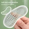 Transparent Forefoot Pad, Forefoot Pad, High Heels, Crystal Sticky Half-size Pad, Thickened Half-foot, Non-slip Half-pad.