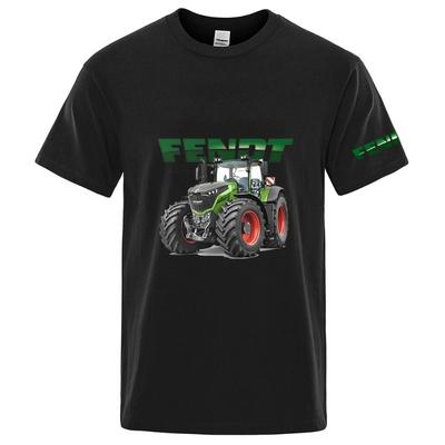 Traktor FENDT Nadruk z logo Letnia Męska Szybkoschnąca Sportowa Moda Męska 2026 Krótki Rękaw Letnia Codzienna Oddychająca Koszulka