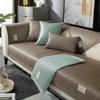 Summer Ice Silk Sofa Cushion Non-Slip Summer Mat Seat Cushion Four Seasons Universal Stain-Resistant Light Luxury Style Universal Sofa Cover