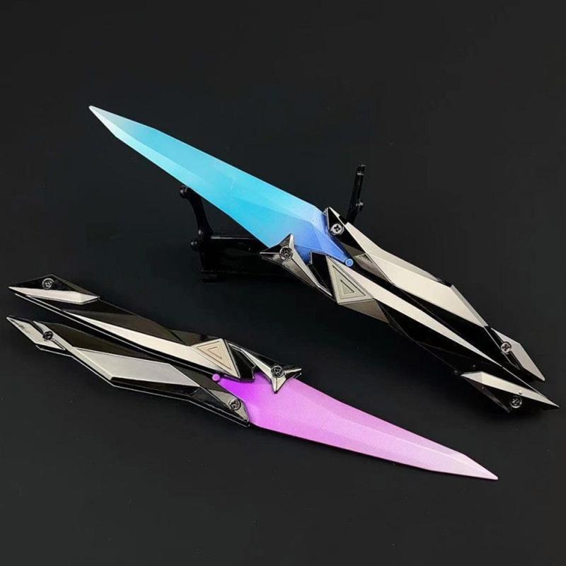 Taktisk Skytespill Sammenleggbar Sommerfuglkniv 3D Gravert Samleobjekt Våpen Bærbar Nærkampsutstyr For Cosplay/Gaming Tilbe